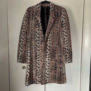 INC snake print Jacket